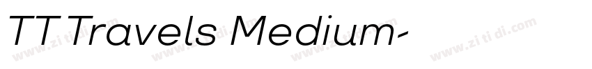 TT Travels Medium字体转换